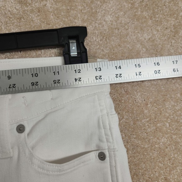 Madewell White 10" High Rise Skinny Jeans Size 26 Tall New - Picture 6 of 9